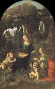 Leonardo  Da Vinci, Madonna of the Rocks